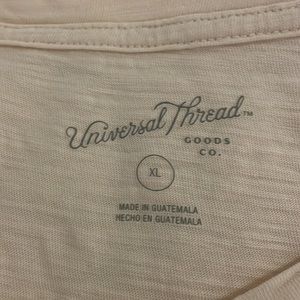 Universal Thread XL V neck short sleeve shirt. Cream color. Gently used.